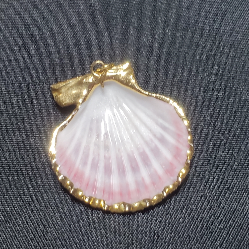 Larry Parker Gold Dipped Small Shell Pendant - image 3
